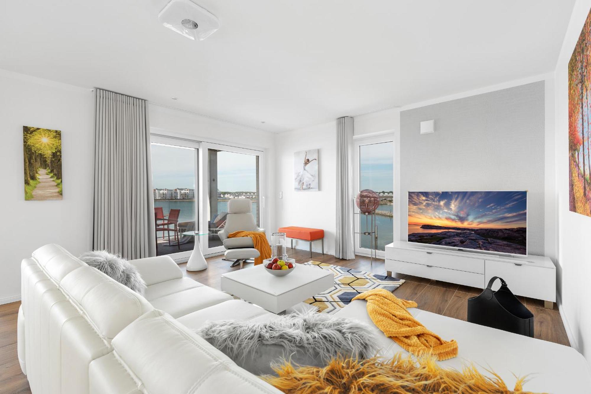 Brise- Direkt Am Wasser, Hafenblick, Fahrstuhl, Sauna, Ueberdachter Balkon Olpenitz Εξωτερικό φωτογραφία